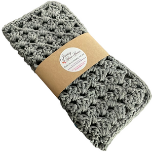 Crochet Washcloths, Dishcloths, Hot Pads, Trivets - Set of 2 100% Cotton